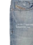 Vorschaubild 2 von Ripped Jeans Herren Blau Gr. W32/48/M Baumwolle Polyester Elasthan Uni