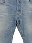 Vorschaubild 3 von Ripped Jeans Herren Blau Gr. W32/48/M Baumwolle Polyester Elasthan Uni
