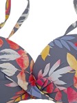 Vorschaubild 4 von Bikini-Oberteil Damen Mehrfarbig Gr. 34/XS Polyamid Blumenmuster Feminin