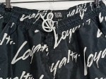 Vorschaubild 3 von Badeshorts Herren Schwarz Gr. 46/S Baumwolle Elasthan Schriftzug