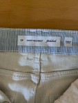 Vorschaubild 8 von Damen Mom Jeans Gr. 32 Blau Gestreift High Waist Fransen