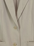Vorschaubild 3 von Blazer Damen Beige Gr. 36/S Polyester Business Langarm Frühjahr/Sommer