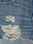 Vorschaubild 4 von Damen Jeans-Shorts W24 High-Rise Mom Short Blau Distressed