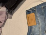 Vorschaubild 4 von Herren Jeans Shorts M W32 Blau Distressed Casual Denim