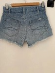 Vorschaubild 2 von Damen Jeans Shorts W26 Blau Distressed Fransen Casual