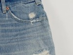 Vorschaubild 3 von Damen Jeans Shorts W26 Blau Distressed Fransen Casual