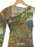 Vorschaubild 3 von Damen Body S Mehrfarbig Modern mit Landschafts-Print