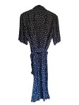 Vorschaubild 2 von Jean Paul Damen Blusenkleid Gr. 36 S Blau gepunktet Viskose Casual