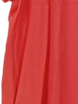 Vorschaubild 6 von Bluse Damen Gr. 46/3XL Rot Viskose Uni Casual Kurzarm Knopf Falten