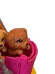 Vorschaubild 3 von Puppenwagen Kinderwagen Pink Kunststoff 29cm Zubehör