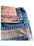 Vorschaubild 5 von Bootcut Jeans Kinder Gr. 98 Blau Baumwolle Uni Casual Freizeit L20