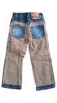 Vorschaubild 2 von Bootcut Jeans Kinder Gr. 98 Blau Baumwolle Uni Casual Freizeit L20