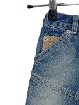 Vorschaubild 4 von Bootcut Jeans Kinder Gr. 98 Blau Baumwolle Uni Casual Freizeit L20