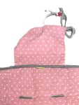 Vorschaubild 2 von Liebes von Priebes Kinderwagenauflage Sitzauflage Rosa Punkte Buggy
