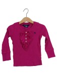 Vorschaubild 1 von Langarmshirt Kinder Gr. 92 Pink Baumwolle Uni Feminin Freizeit Logo