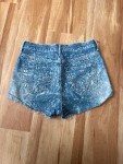 Vorschaubild 7 von Damen Jeansshorts Gr. 26 Blau Casual Punkte High Waist