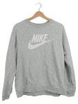 Vorschaubild 1 von Damen Sweatshirt Grau Gr. L Logo Pullover Sportlich Baumwolle