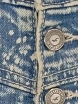Vorschaubild 6 von Damen Jeansshorts Gr. 26 Blau Casual Punkte High Waist
