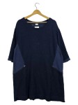 Vorschaubild 1 von Bluse Damen Blau Gr. 38/M Baumwolle Uni Casual Kurzarm Alltag
