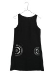 Vorschaubild 1 von Pullunder Damen Schwarz Gr. 38/M Polyester Grafisch Modern Ärmellos