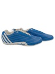 Vorschaubild 1 von Sneaker low Herren Gr. 40 Blau Kunstleder Schnürung Sportlich Streifen