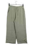 Vorschaubild 1 von Damen Stoffhose Wide Leg Gr. L Grün Viskose Casual Tunnelzug