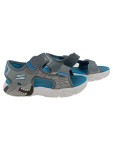 Vorschaubild 1 von Shark Bots Sandalen Jungen Gr. 30 Grau Blau Klettverschluss