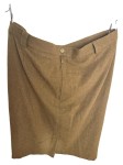 Vorschaubild 2 von Damen Bleistiftrock Gr. 44/XXL Beige Klassisch Wolle