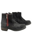 Vorschaubild 1 von Kinder Stiefel Gr. 31 Schwarz Wildleder Reißverschluss