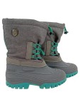 Vorschaubild 1 von Schneestiefel Kinder Gr. 30 Grau Textil Schnürung Zugbandverschluss Outdoor