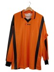 Vorschaubild 1 von Fußball Trikot Herren Langarm Orange Schwarz Gr. L/XL