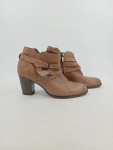 Vorschaubild 5 von Damen Stiefelette Leder Braun Reißverschluss Absatz 9cm Gr. 39