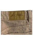 Vorschaubild 4 von Damen Jeans Wide Fit Gr. 26 Beige Baumwolle