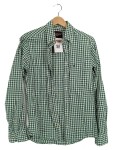 Vorschaubild 1 von Trachtenhemd Herren Hemd Kariert Grün Gr. 44/XS Baumwolle Stickerei