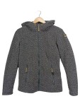 Vorschaubild 1 von Damen Fleecejacke Kapuze Meliert Grau Gr. 38 M Outdoor