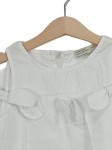 Vorschaubild 3 von Bluse Kinder Gr. 122 Weiß Uni Feminin Kurzarm Freizeit Frühjahr/Sommer