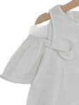 Vorschaubild 6 von Bluse Kinder Gr. 122 Weiß Uni Feminin Kurzarm Freizeit Frühjahr/Sommer