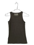 Vorschaubild 1 von Top Kinder Gr. 140 Oliv Baumwolle Uni Casual Ärmellos Freizeit