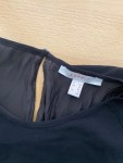 Vorschaubild 8 von Jeanskleid Damen Schwarz Gr. 38/M Polyester Uni Elegant Alltag Raffungen