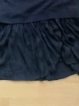 Vorschaubild 5 von Jeanskleid Damen Schwarz Gr. 38/M Polyester Uni Elegant Alltag Raffungen