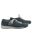 Vorschaubild 1 von Sneaker Low Damen Wildleder Schnürung Blau Gr. 38