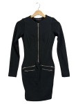 Vorschaubild 1 von Freizeitkleid Damen Schwarz Gr. 34/XS Viskose Polyester Elasthan Uni