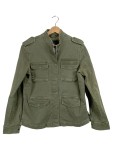 Vorschaubild 1 von Outdoorjacke Damen Gr. 40/L Oliv Baumwolle Elasthan Uni Langarm Freizeit