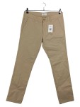 Vorschaubild 1 von Stoffhose Herren Beige Gr. W31/48/M Baumwolle Elasthan Uni Casual Knopf