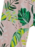 Vorschaubild 2 von Kinder Jogginghose Pink Gr. 116 mit Blattmuster Freizeithose