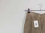 Vorschaubild 5 von Landhaus Damen Lederhose Beige Gr. 36 Wildleder Schnürung Trachten Vintage