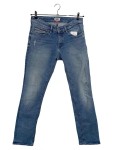 Vorschaubild 1 von Slim Fit Herren Blau Gr. W32/48/M Baumwolle Uni Casual Logo