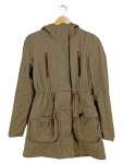 Vorschaubild 1 von Parka Damen Gr. 34/XS Oliv Polyester Uni Casual Freizeit Nicht angegeben