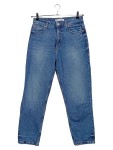 Vorschaubild 1 von Mom Jeans Damen Gr. 40/L Blau High Waist Baumwolle Casual