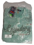Vorschaubild 1 von Langarmshirt Herren Gr. 50/M Grün Baumwolle Elasthan Schriftzug Casual